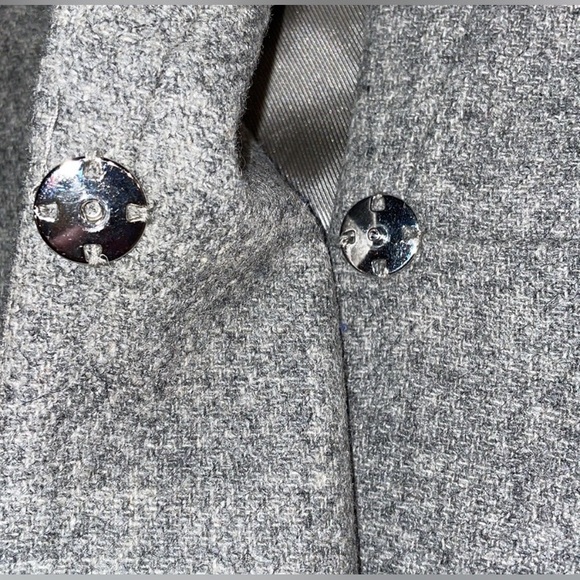 Zara Women's Wool Gray Coat - Picture 7 of 11